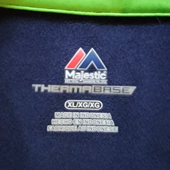 Majestic Thermabase Quarter Zip NFL Seattle Seahawks Football Pullover - XL - Picture 5 of 6